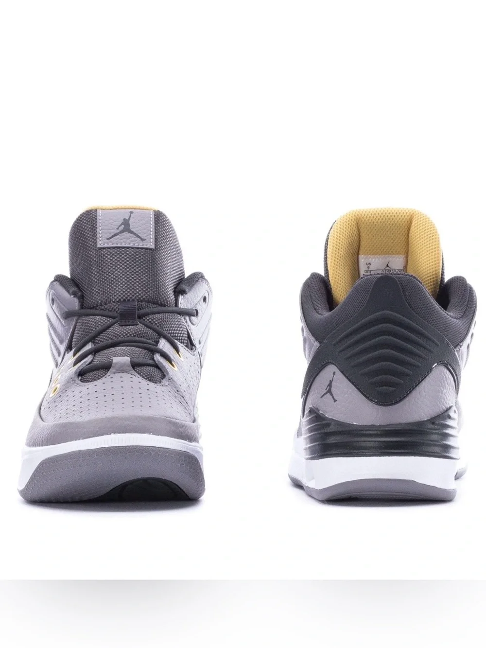 Jordan Men's Gray, Black & Gold Low-Top Sneakers